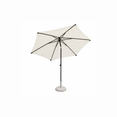 Round polyester / aluminum umbrella NICE - ivory - Ø3m