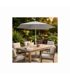 Round polyester / steel umbrella POLY ECO - white - Ø3m Round polyester / steel umbrella POLY ECO - white - Ø3m