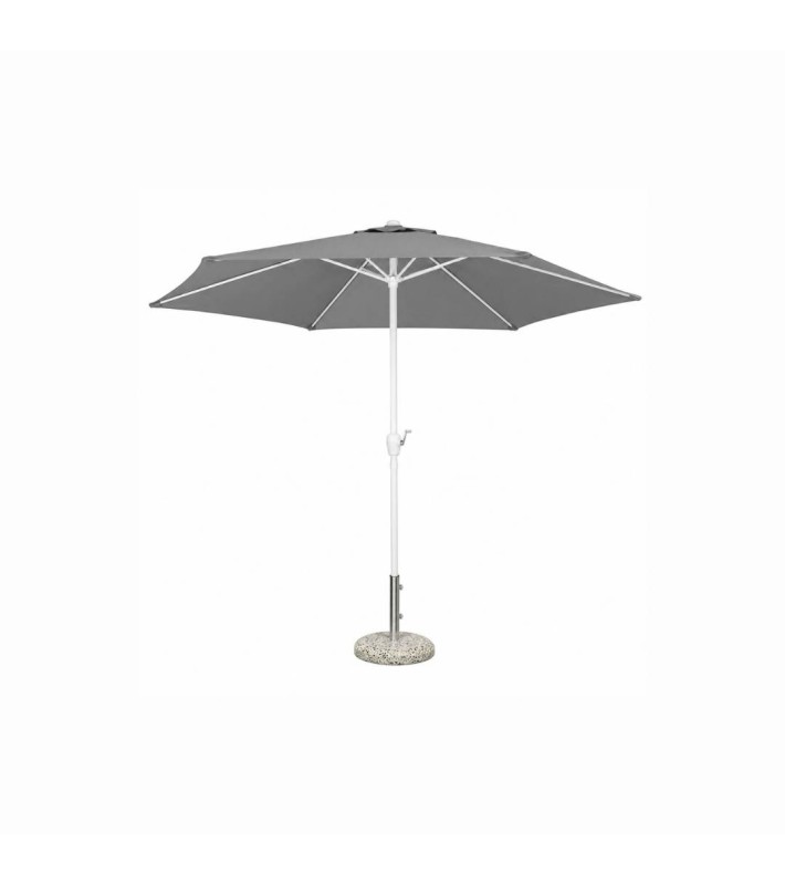 Round polyester / steel umbrella POLY ECO - white - Ø3m Round polyester / steel umbrella POLY ECO - white - Ø3m