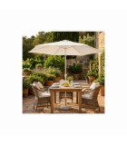 Round polyester / steel umbrella POLY ECO - white - Ø3m Round polyester / steel umbrella POLY ECO - white - Ø3m