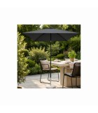 Square polyester / aluminum umbrella NICE - black - 2x2m Square polyester / aluminum umbrella NICE - black - 2x2m