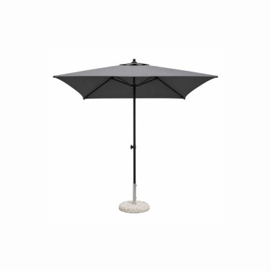 Square polyester / aluminum umbrella NICE - black - 2x2m