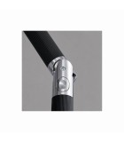 Square polyester / aluminum umbrella NICE - black - 2x2m Square polyester / aluminum umbrella NICE - black - 2x2m