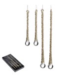 Ornement Drop Set - Champagne - H15/25cm (4 pcs)