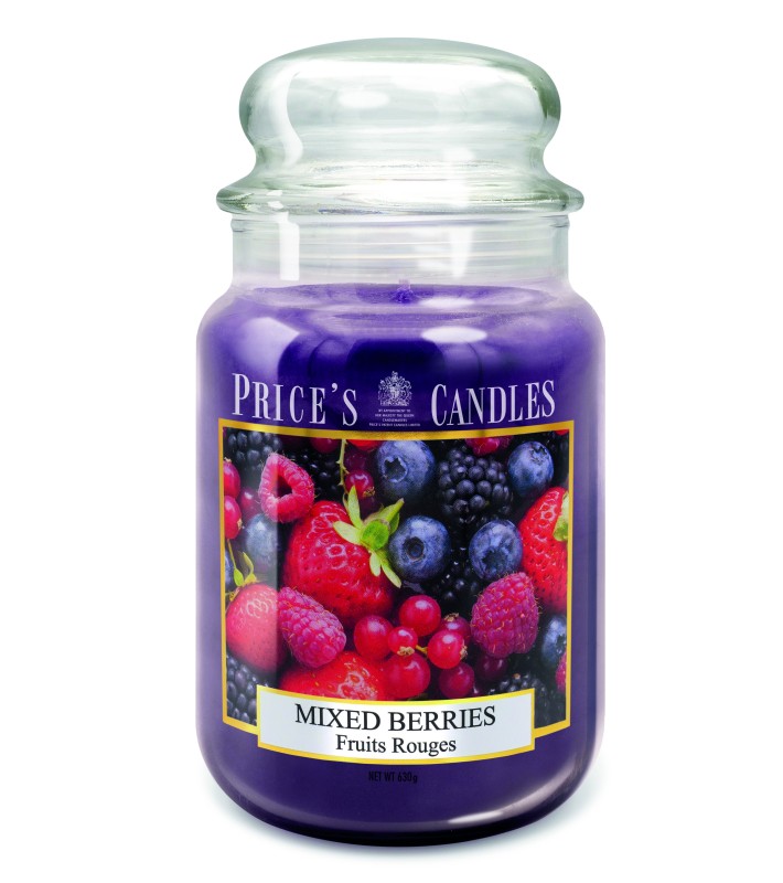 Scented Candle in Jar - Mixed Berries - Large (630g) Scented Candle in Jar - Mixed Berries - Large (630g)