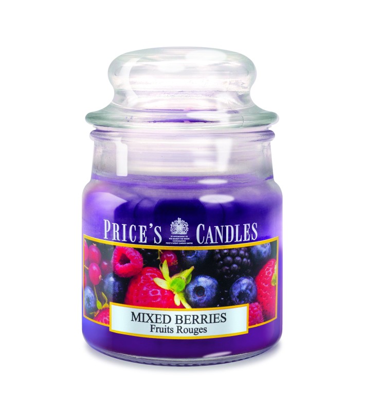 Scented Candle in Jar - Mixed Berries - Medium (411g) Scented Candle in Jar - Mixed Berries - Medium (411g)
