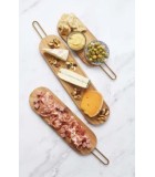 Serving Board - Acacia with copper hanlde - Brown - 60cm