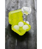 Mold for 4 Ice Balls  - Silione Green o6cm