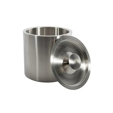 Double-Walled Ice Bucket 3L - Stainless Steel - Ø17.6 × H17.6 cm Double-Walled Ice Bucket 3L - Stainless Steel - Ø17.6 × H17.6 cm