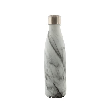 Vacuum Flask  Double Walled - Marble/Black 500ml