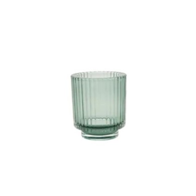Candle Holder - Point-Virgule - Green - 8.8x10cm