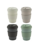 Travel Mug PLA -  light grey, dark grey, sage green & pink 350ml