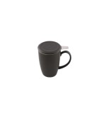 Mug for tea with infuser & lid  - Mat Black 400ml