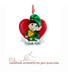 Customade Ornament - Super Mum - Gren/Red