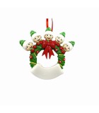 Customade Ornament - Family Garland 5 - Gren/Red