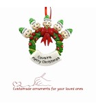 Customade Ornament - Family Garland 5 - Gren/Red