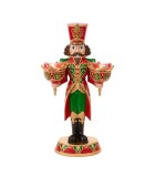 Candle Holder - Nutcracker - Red/Green - 45,5cm