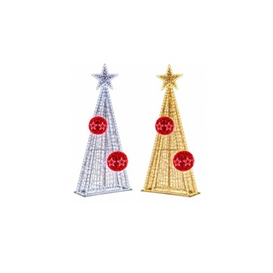 Three-dimensional luminous aluminum Triangle with star 5m*1.8*0.50m - 160W