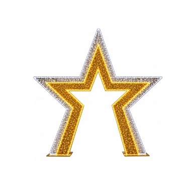 Three-dimensional luminous aluminum Star 4m*4m*035m - 120W Three-dimensional luminous aluminum Star 4m*4m*035m - 120W