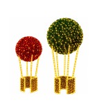 AEROSTAT FLOOR DISPLAY BY ALOUMINUM -LIGHT TUBE, MICRO LAMPS AND CARBET  3,5H*1.5*1.5 / 135W