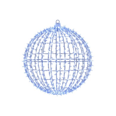 Three-dimensional luminous aluminum ball D30cm with microlamps, floor or pendant Three-dimensional luminous aluminum ball D30cm with microlamps, floor or pendant
