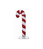 Large 3D Led Candy Cane Decoration - Red/White - 60X25X200Cm Large 3D Led Candy Cane Decoration - Red/White - 60X25X200Cm