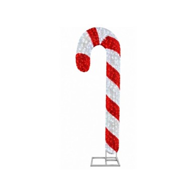 Small 3D Led Candy Cane Decoration - Red/White - 60X20X150Cm Small 3D Led Candy Cane Decoration - Red/White - 60X20X150Cm