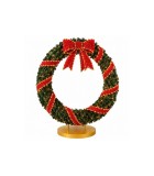 3D Bowknot Wreath Led - Green/Red/Gold - 200X28X200Cm 3D Bowknot Wreath Led - Green/Red/Gold - 200X28X200Cm