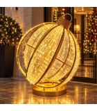3D Ball Ornament Led - Gold/Warm White - 90X90X105Cm 3D Ball Ornament Led - Gold/Warm White - 90X90X105Cm