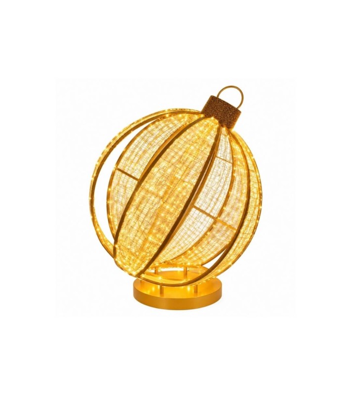 3D Ball Ornament Led - Gold/Warm White - 90X90X105Cm 3D Ball Ornament Led - Gold/Warm White - 90X90X105Cm