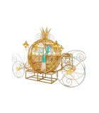 Decorative Christmas Carriage Led - Gold/Warm White - 560X170X450Cm