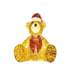 Giant Teddy Bear Led - Gold/Red/Warm White - 350X250X400Cm Giant Teddy Bear Led - Gold/Red/Warm White - 350X250X400Cm