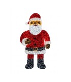 Giant 3D Santa Claus Led - Red/White/Black - 150X80X300Cm