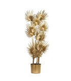Decorative Palm Leaves in pot - Gold - 85cm