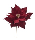 Decorative Flower - Poinsettia - Burgundy/Gold - 61cm Decorative Flower - Poinsettia - Burgundy/Gold - 61cm
