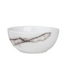 Cereal Bowl Marble - White/Black 14xH6cm (4pcs)