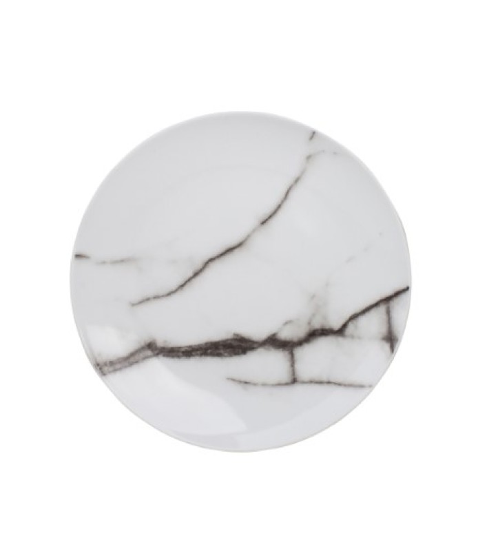 Πιάτο Φρούτων/ Επιδόρπιου Σετ Μάρμαρο - Λευκό/Μαύρο 19cm (4τμχ) Πιάτο Φρούτων/ Επιδόρπιου Σετ Μάρμαρο - Λευκό/Μαύρο 19cm (4τμχ)