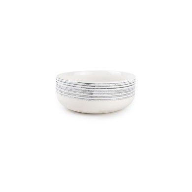 Cereal Bowl Set Raww - White/Black 16cm (4ps)