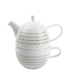 Tea Set - Lace - White - 2pcs