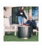 Fire Pit Solo Stove Bonfire with Stand - Stainless Steel - Gunmetal Metallic - Ø49.5 cm Fire Pit Solo Stove Bonfire with Stand - Stainless Steel - Gunmetal Metallic - Ø49.5 cm