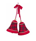Hanging Decoration - Bells - Red - 74cm