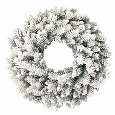 Christmas Wreath ALASKA - Snowy - D61cm / 130 Tips Christmas Wreath ALASKA - Snowy - D61cm / 130 Tips