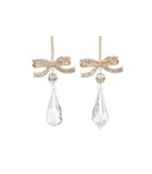 Ewel Bow With Dangle Orn (2 Ass.) - Gold/Clear - 12Cm Ewel Bow With Dangle Orn (2 Ass.) - Gold/Clear - 12Cm