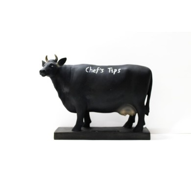 Money Box - Cow with Blackboard - 12cm