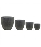 Flower Pot Set - Dahlia - Grey