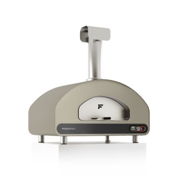 Outdoor Oven - Volta 70 - Gas/Wood - Red/Grey/White - 73,5x88xH117cm