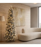 Christmas tree with snow LUMI with lights - Slim Christmas tree with snow LUMI with lights - Slim