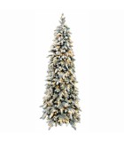 Christmas tree with snow LUMI with lights - Slim Christmas tree with snow LUMI with lights - Slim