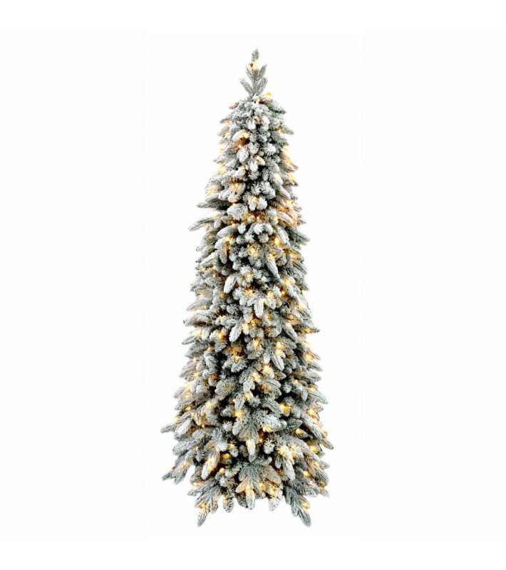 Christmas tree with snow LUMI with lights - Slim Christmas tree with snow LUMI with lights - Slim