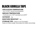Gorilla Tape Black Gorilla Incredible Strong Glues Tapes Sealands